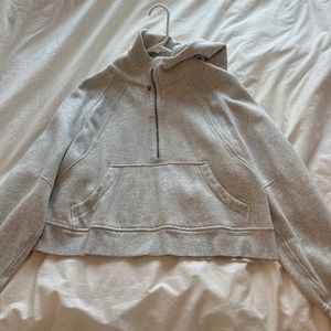 Grey scuba half zip